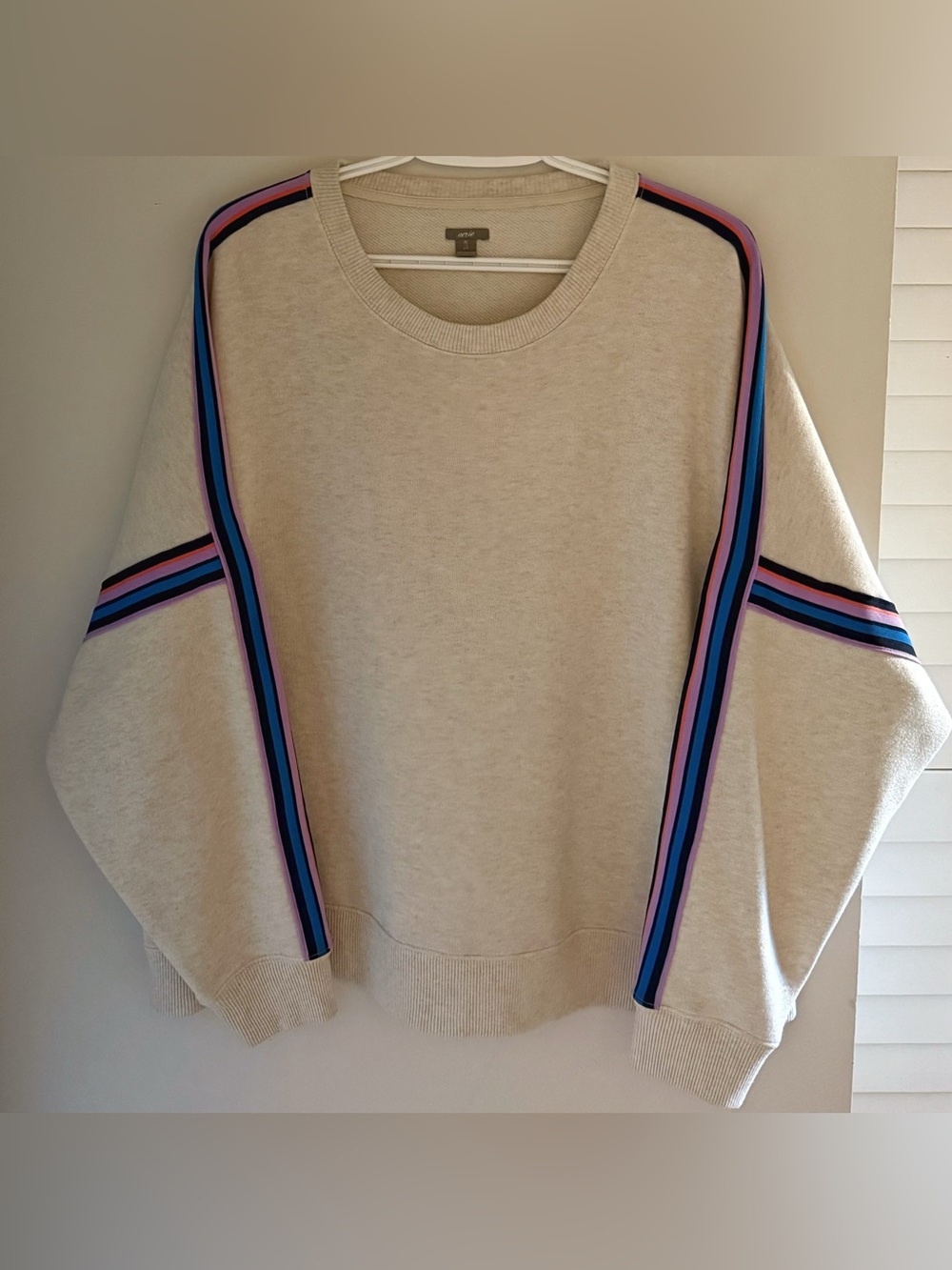 Aerie Stripe Crewneck Sweatshirt XL